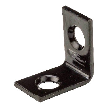 Corner Brace,  Black Finish ~ 3/4" x 1/2"