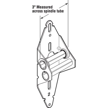 Garage Door Hinge, Galvanized Steel - #2