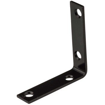 National N266-482 Corner Brace, Black ~ 2 1/2" x 5/8"