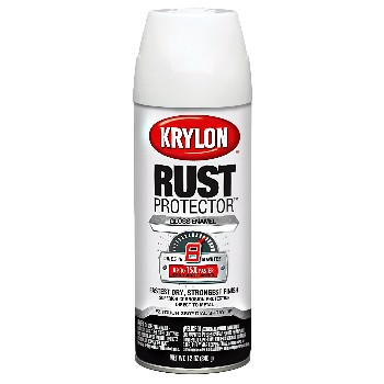 Krylon K06900000 Rust Protector Enamel Spray ~  Gloss White 