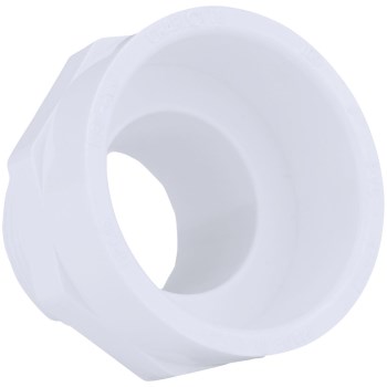 Charlotte Pipe PVC DWV Male Adapter, Hub x MIP  1-1/4" x 1-1/2"