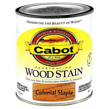 Cabot 1440008123005 Wood Stain - Colonial Maple - 1 Quart