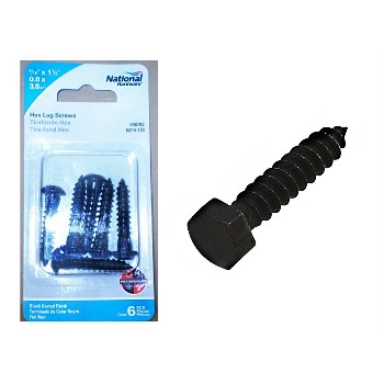 Black Hex Lag Screws