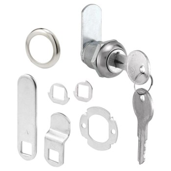 PrimeLine Drawer & Cabinet Lock, Chrome - 5/16"