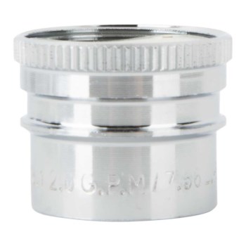 Faucet Aerator, Short Snap - 55/64", Chrome