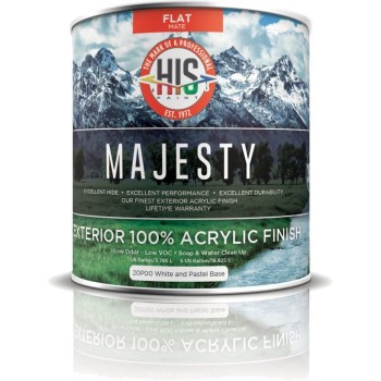 H-I-S Paint Majesty Exterior Flat Finish -1g