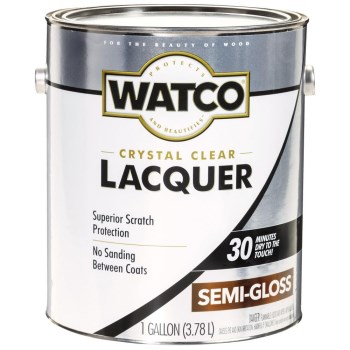 Watco Lacquer Clear Wood Finish, Semi-Gloss - Gallon