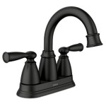 Moen Banbury 4 in. Centerset Double Handle High-Arc Bathroom Faucet