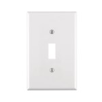 Wall Plate, One Toggle - Midway, White
