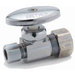 Quarter Turn Straight Stop, Lead Free - 5/8" x 3/8" OD