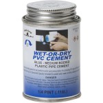 Wet/Dry Blue PVC Cement - 4 oz