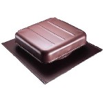 Square Roof Ventilator, Galvanized  ~ Brown