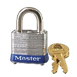 Tumbler Padlock, Steel Pin ~ Laminated  KA=1