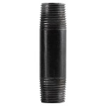 Black Steel Pipe Nipple - 1/8" x 3/4"