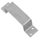 Barn Door Closed Bar Holder, Zinc ~ 6.4" x 1.5"