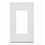 Leviton Decora Screwless 1-Gang Wallplate, White