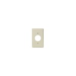 Leviton Single Gang Outlet Wall Plate, Ivory