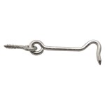 Gate Hook & Eye, Stainless Steel - 3"