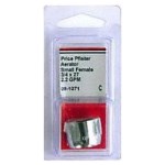 Faucet Aerator, Chrome  3/4"-27 Female Thread, 2.2 GPM