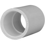 Charlotte Pipe PVC Schedule 40 Coupling, Slip x Slip   1/2"