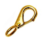 Rigid Round Eye Quick Snap, Bronze ~ 5/8" x 2 7/8" with 3/4" Eye