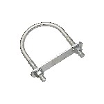 U-Bolt, Zinc Plated - 3" x 4-1/2"