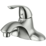 Compass Noble Single Handle Bathroom Faucet  Brushed Nickel