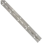 Nickel  Finish Continuous Hinge  ~  1 1/16" x  12"