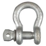 Galvanized Anchor Shackles, 3250 bc 5 / 16 Inches