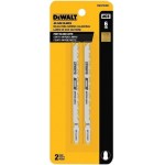 DeWalt T-Shank Jig Saw Blade, 6 TPI Clean Cut - 4", 2pk