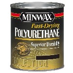 Minwax 63000 Fast Drying Interior Polyurethane, Clear Gloss ~ Quart