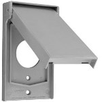 Single Device Cover, Weather-Resistant ~ 1Gang, Gray