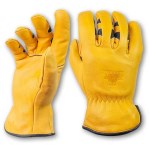 Water Resistant Cowhide Driver Gloves - Medium