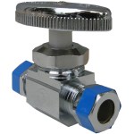 Larsen Compression Straight Stop Valve - 3/8"C x 3/8"C