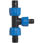 ANKA Reinforced Nylon Reducing Tee - 1" x 1" x 1/2"