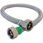 Braided Stainless Steel Faucet Connector - 1/2" x 20"