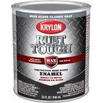Krylon Rust Tough Enamel, Gloss Classic Gray - 1 Qt