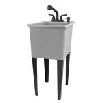 Stz Industries Galvanized Utility Tub with Faucet   16 Gauge
