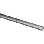 Unthreaded Smooth Steel Rod, Zinc - 7/16" x 36"