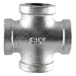 Galvanized Standard Threaded Cross ~ 1 1/4"