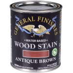 General Finishes Water-Based Wood Stain, Antique Brown - Pint