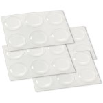 3/4" Clear Bumpers (24 pack)