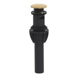 Compass Easy Clean Pop-Up Drain, Matte Gold - 1-1/4"