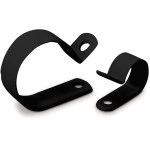 UV Resistant Cable Clamp, Black - 1/2"