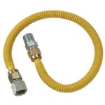 ProCoat Gas Connector  Stainless Steel   1/2" x 24"