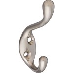 Heavy Duty Coat & Hat Hook, Satin Nickel
