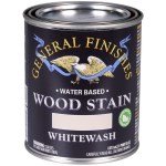 General Finishes Water-Based Wood Stain, Whitewash - Pint