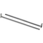 Adjustable Closet Rod, Bright Steel ~ 18" to 30"  