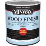 Minwax 10850 Water-Based Semi-Transparent Color Stain, True Black ~ Quart