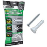 Alligator All-Purpose Flanged Anchor, 20pk ~ #12 x 1-3/4"